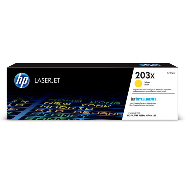 Hp 203X (CF542) Original Yellow Toner Cartridge